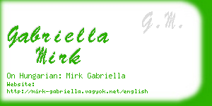 gabriella mirk business card